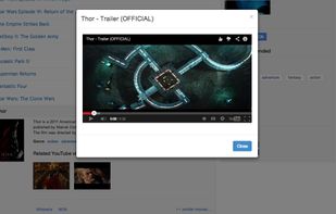 Related Youtube video modal