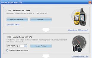 Windows : geotagging options