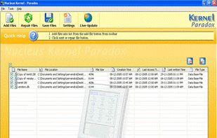 Kernel for Paradox Recovery screenshot 1