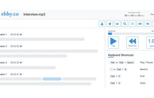 Advanced online editor with an integrated media player to quickly and easily review and make adjustments to your transcript