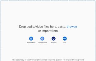 Upload *any* video or audio file, we support all media types for transcription and captioning, including MP3, MP4, WAV, M4A, and many more
