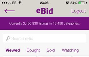 eBid screenshot 1