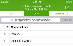 eBird screenshot 2