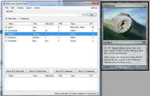 DeckLister screenshot 1