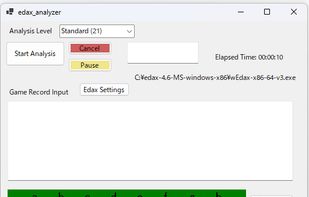 Main analysis window
