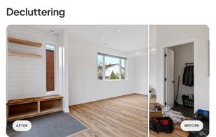 Remove clutter, furniture, and personal items to show buyers a clean, move-in-ready space.