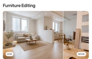 Replace, adjust, or restyle furniture instantly to match the listing’s target buyer and visual style.
