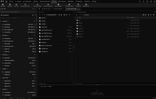 Dual-pane file explorer: local files beside a remote server over SFTP