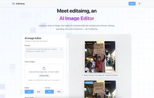 homepage of the editaimg.com(pc)