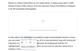 Editor.js screenshot 2