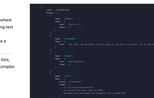Editor.js screenshot 1