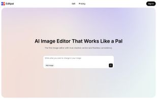 Editpal: Your AI image editing pal