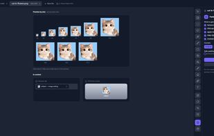 The favicon generator previews every size at actual pixel size, plus in context as a browser tab and an iOS home screen icon. One click writes favicon.ico with real 16, 32 and 48 entries, apple-touch-icon, PWA and Android launcher icons, and the matching HTML tags, packaged as a ZIP.