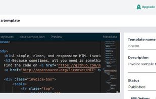 Document template editor