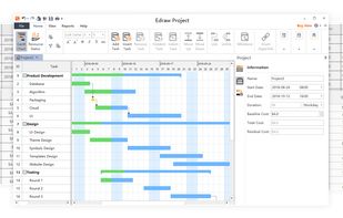 Edraw Project User Interface