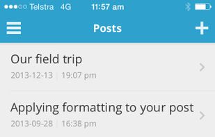 Edublogs screenshot 2