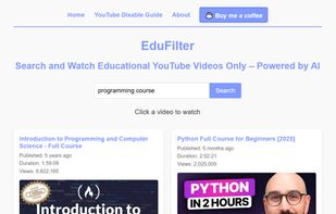 EduFilter screenshot 1