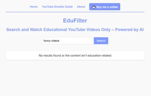 EduFilter screenshot 1
