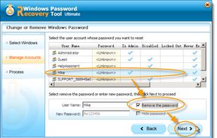 Tenorshare Windows Password Recovery screenshot 1