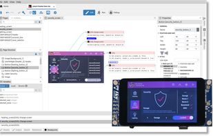 Low-code embedded GUI project editor