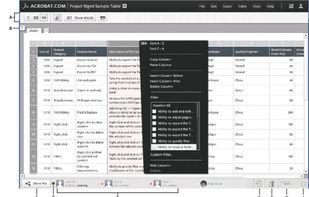 Acrobat.com Tables screenshot 1