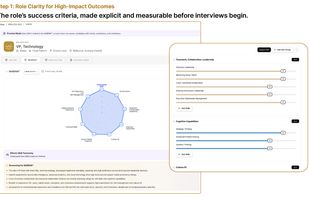 Role Success Criteria, Made Explicit. Define what “great” looks like before interviews start. SkillDNA turns a JD into a measurable skills framework across leadership, cognitive capabilities, domain expertise, and culture fit.