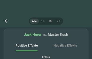 Compare two Strains based on your personal logs. 