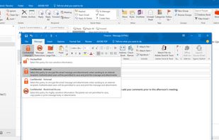Easily encrypt email within Outlook at the click of a button. 