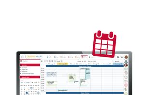 EGroupware on the Desktop - Calendar
   ---   
Personal / Team calendars with Resource planning enable a clear scheduling. Different views always offer the optimal view of the calendar. Views can be saved as favorites (also for a team).

