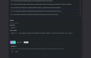 Import verses as a note