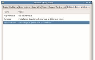 Extended user attributes