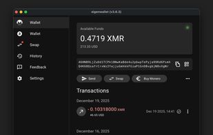 eigenwallet screenshot 1