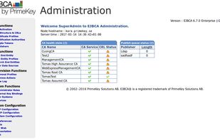 EJBCA screenshot 1