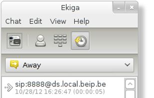 Ekiga screenshot 3
