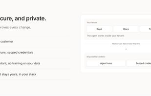 Security and data privacy: team approvals, customer isolation, sandboxed runs, and scoped credentials.