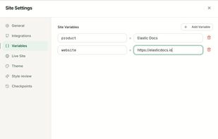 Use variables to create re-usable content