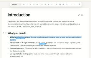 Real-time collaborative editing