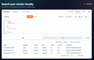 Search your cluster visually