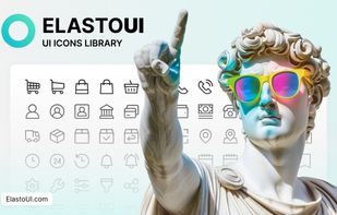 ElastoUI - Ecommerce UI Icons Library