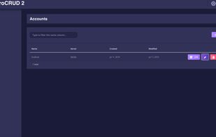 ElectroCRUD screenshot 1