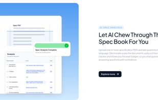 Ask AI questions & get exact spec clauses with page references