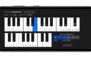 Electronic Piano running on a mobile device