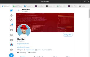 Twitter in ElectronIM