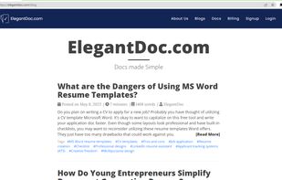 ElegantDoc Blog Page