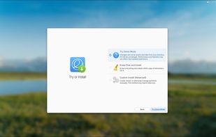 Installation Screen from ISO