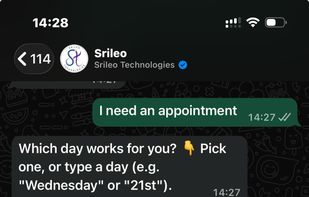 Elily books appointments.