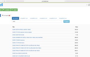 Cross-competitors search helps you find products within all of your competitors inventory. Check pricing, find out if they are selling similar products and on what price etc.