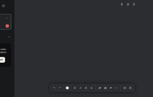 Ellipsus document editor in dark mode.