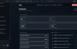 Example outcome of building reporting into a product with a single prompt - uses inherited design components.