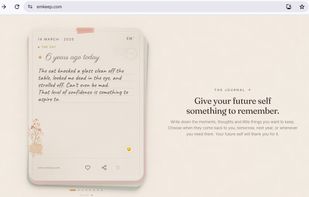 Write a journal note for your future self and choose the day it comes back to you.